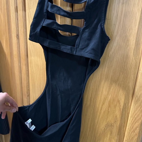 Open Back Black Dress - Picture 4 of 5